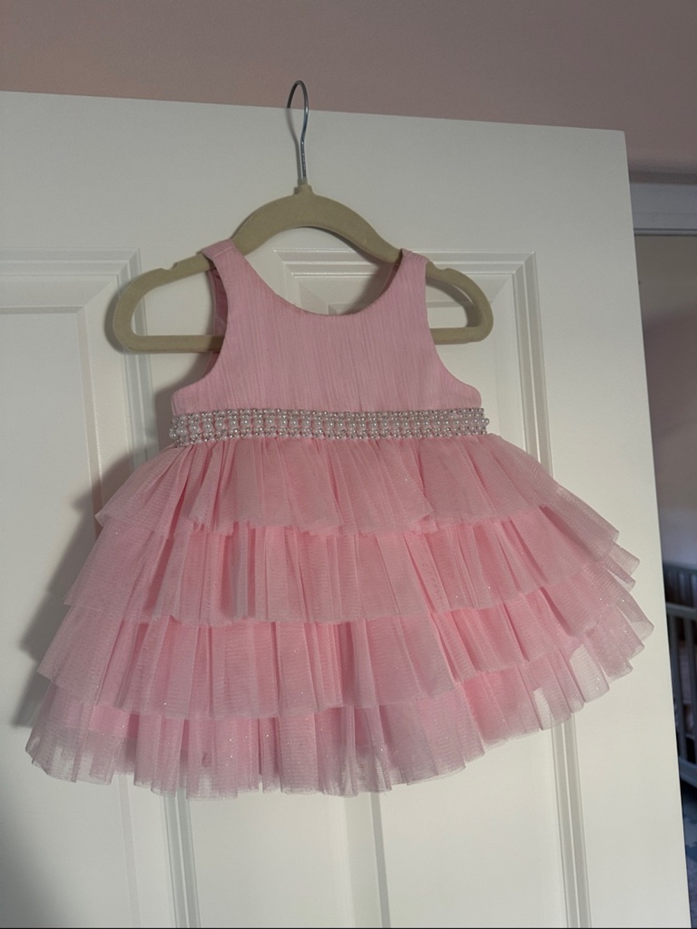 Embellished Tiered Party Dress & Bloomers 9month NWT